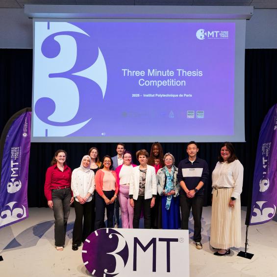 Les doctorants IP Paris vainqueurs du concours Three-Minute Thesis 2025